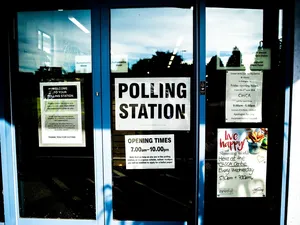 Image of a polling station